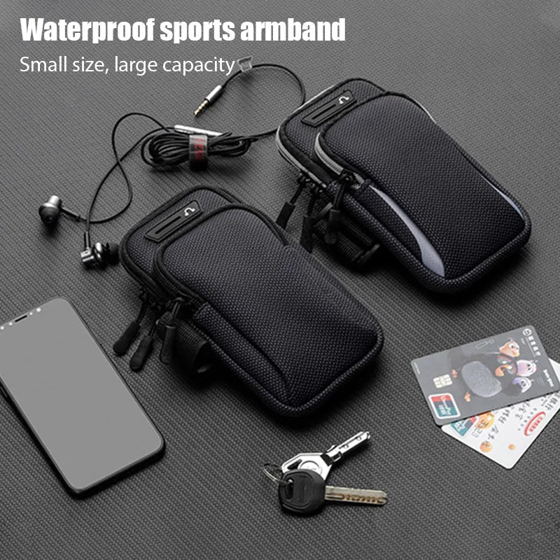 Universal Armband Sport Phone Case: Running Arm Holder for iPhone, Xiaomi, Huawei - Fits Phones Under 6.5" to 7.2