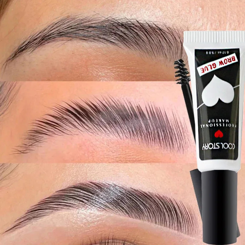 Transparent Eyebrow Shaping Gel – Waterproof, Natural 3D Long-Lasting Eyebrow Enhancer