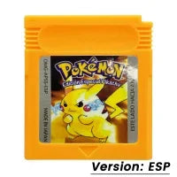 Pokemon GBC Game Cartridge — Red, Blue, Crystal, Gold, Green, Silver, Yellow 16-Bit for GB/SP