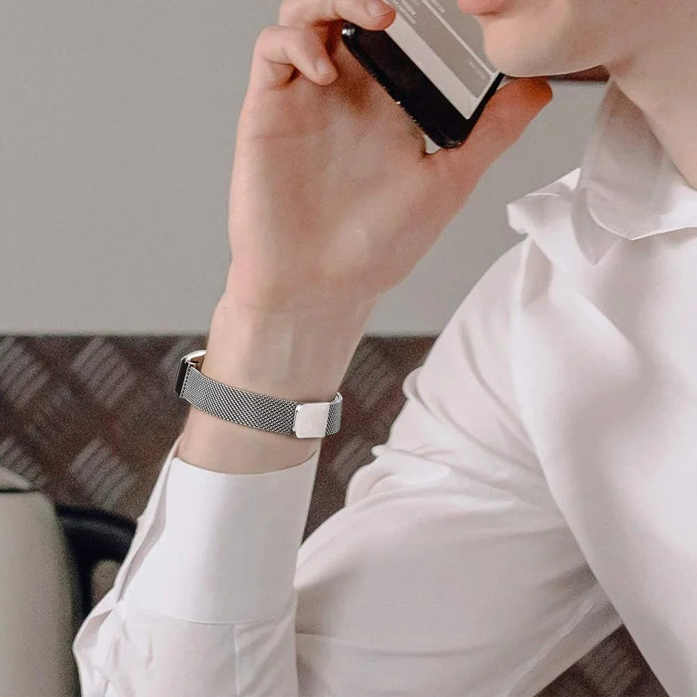 Magnetic Stainless Steel Strap for Xiaomi Mi Band 8 9 – Loop Bracelet Belt Accessory