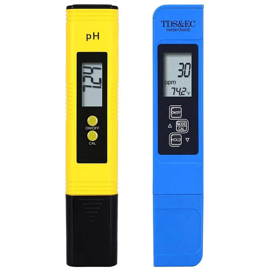 PH & TDS Meter Digital Water Quality Tester - 0-14 PH, 0-9990PPM, LCD Water Purity Analyzer for Aquarium & Filter