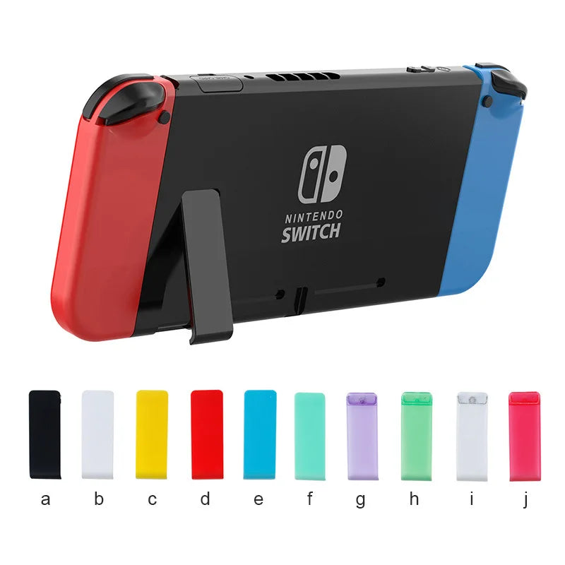 2023 Nintendo Switch Back Bracket – Durable ABS Console Support Tripod & Phone Holder, White/Blue