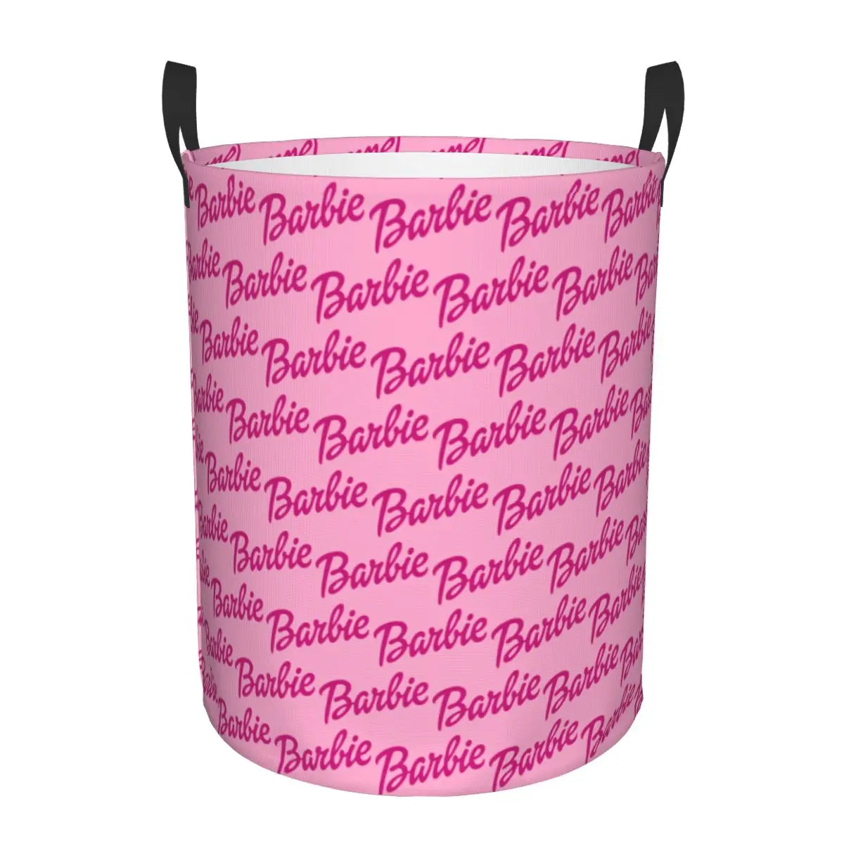 Custom Barbie Logo Laundry Basket – Collapsible Large Capacity Clothes Storage Bin, Disney Baby Hamper