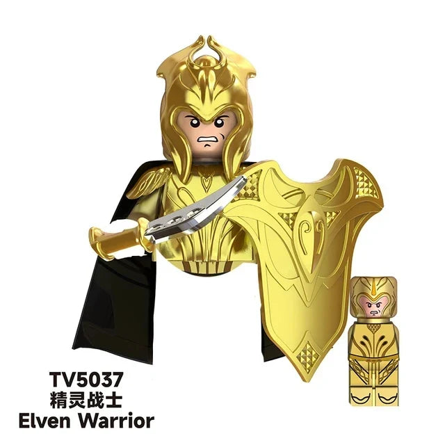 TV6403/TV6404/TV6405 Blocks Toy Set — Orcs, Dwarfs, Elves & Rohan Knight Action Figures Building Bricks for Kids Gift