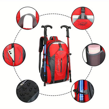 Men's Outdoor Hiking Backpack - Large Capacity, Lightweight, Waterproof Travel and Mountaineering Bag