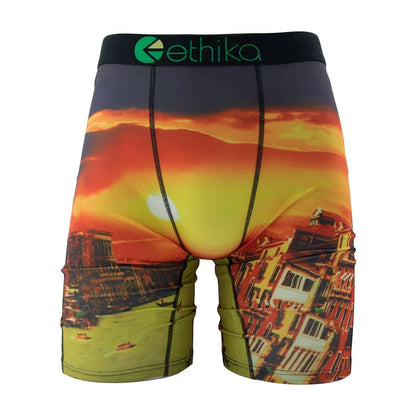 ETHIKA Men’s Boxer Briefs – Breathable Sexy Swim Underwear Trunks, Plus Size S–3XL Quick-Dry Comfortable Men’s Underpants