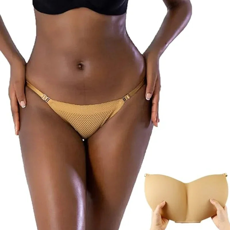 Women’s Sexy Fake Butt Body Shaper – Plus Size Padded Panties, Buttocks Enhancer Hip Pads & Shapewear Faja