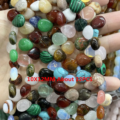 Natural Gemstone Beads - Agate Quartz Turquoise Faceted Rondelle Spacer Beads for DIY Jewelry Making & Bracelets