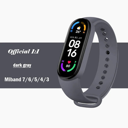 Silicone Strap for Xiaomi Mi Band 3-7 NFC – Sport Replacement Wristband Bracelet
