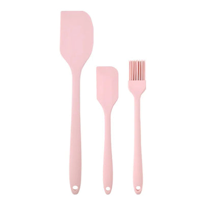 3-Piece Silicone Spatula Set – Non-Stick Kitchen Baking Tools for Cakes, Bread & Jam