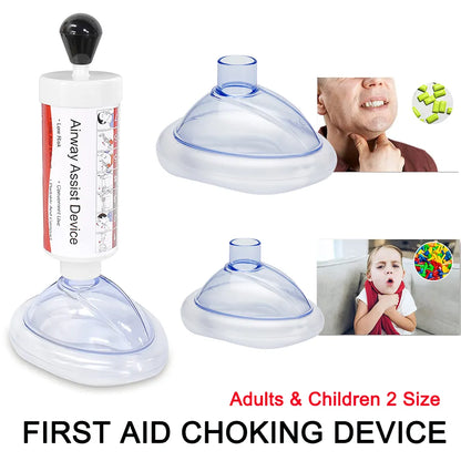 Upgrade Portable Anti-Choking Device - Essential Emergency Life-Saving Suction Vac for First Aid - Suitable for Kids and Adults