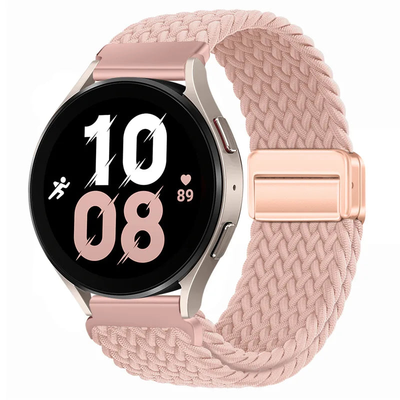 22mm Braided Nylon Watch Band – Loop Sport Strap for OnePlus Watch 3/2, OPPO Watch X/X2/4 Pro & 46mm Smartwatch Bracelet