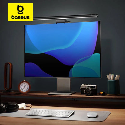 Baseus Screen Light Desk Lamp – USB Hanging LED Light for Computer Monitor, Laptop, and Study Reading