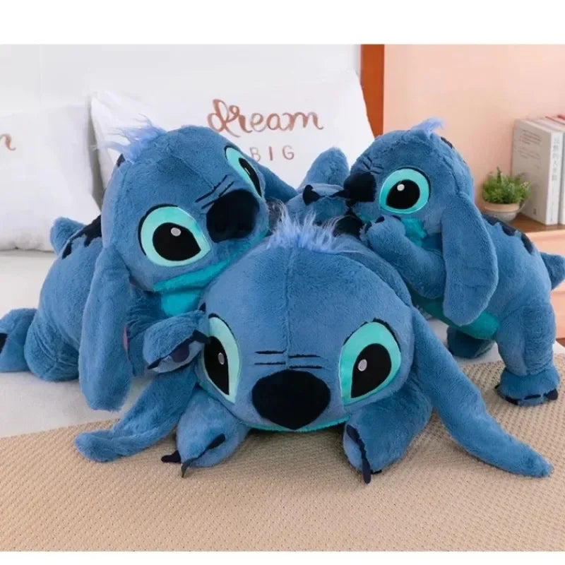40cm Blue Stitch Plush Doll – Long Pillow Toy for Girls, Sleeping & Hugging Gift