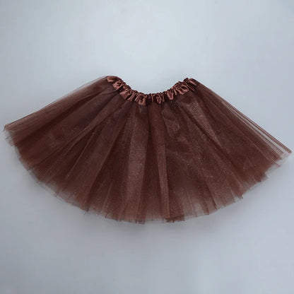 Girls’ Tulle Tutu Skirt – 3-Layer Ballet Mini Skirt for Dance, Birthday Party, Princess Dress 2-8Y