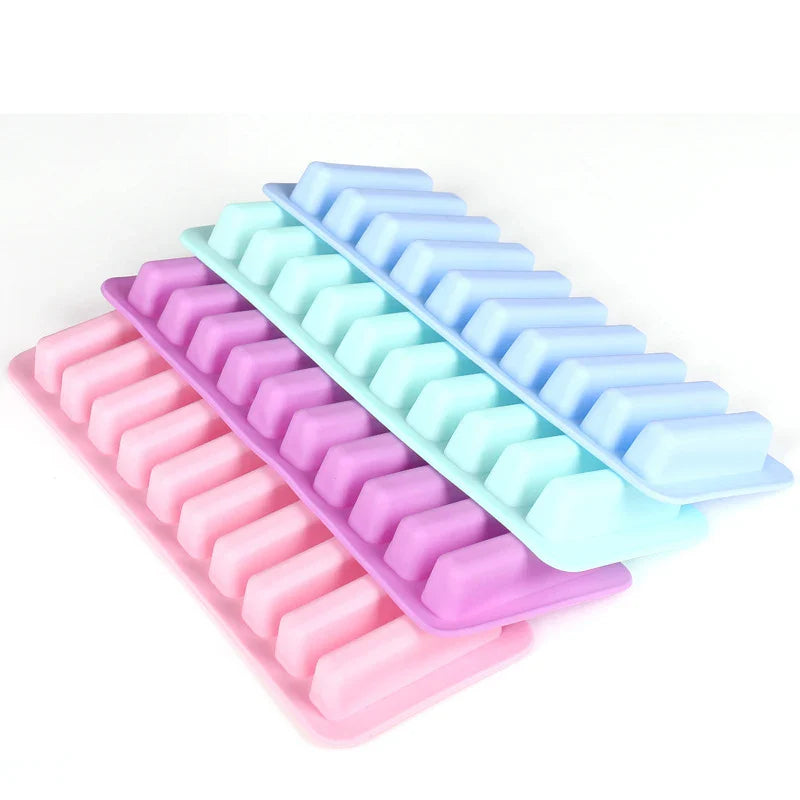 10 - Grid Stick Shape Silicone Ice Tray for Easy Release Fun