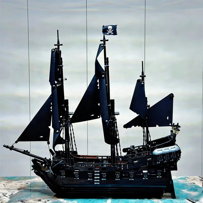 2025 MOC 2862PCS Black Pearl Pirate Ship Building Blocks — Sailboat Model Toy | Kids Birthday Gift