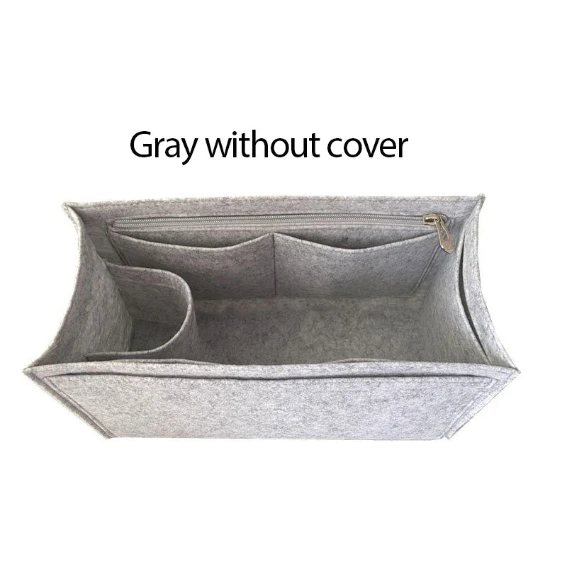 Premium Purse Insert Organizer – Felt Bag Insert with Multiple Pockets for Dior Book Tote & Small Bags