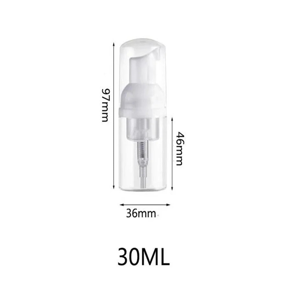 12pcs Portable Foaming Pump Bottles – 30/60ML Refillable Clear Dispenser for Lotion, Shampoo & Soap