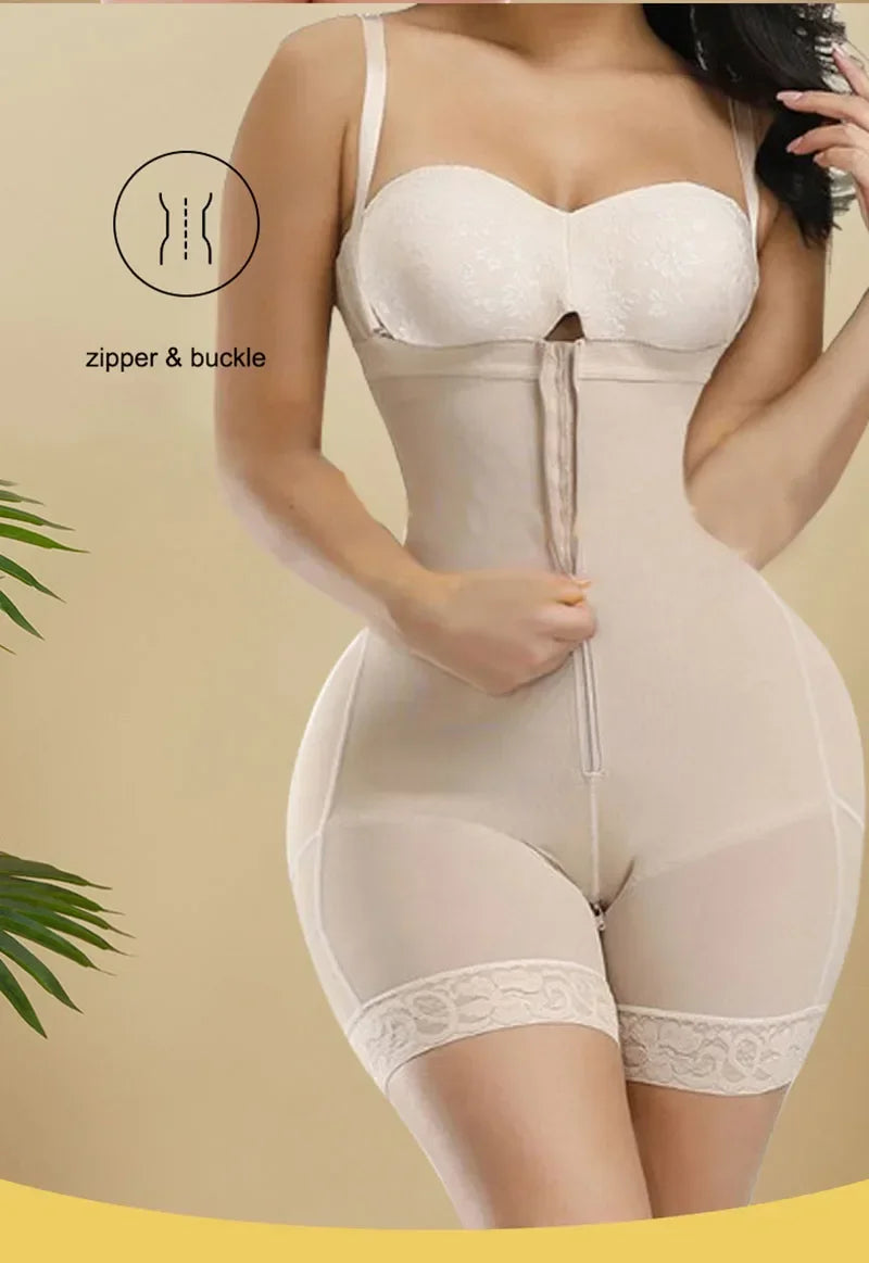 AfruliA Fajas Colombiana: Full Body Shaper with Butt Lifter & Tummy Control - Waist Trainer Bodysuits for Thigh Slimming - Lift Up Confidence