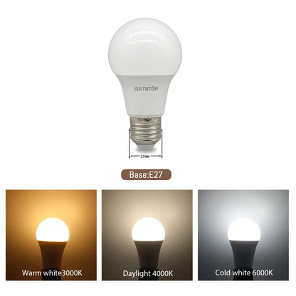 E27 LED Light Bulbs - 3W to 24W A60 G45 Energy Saving AC 110V 220V Home Lamps