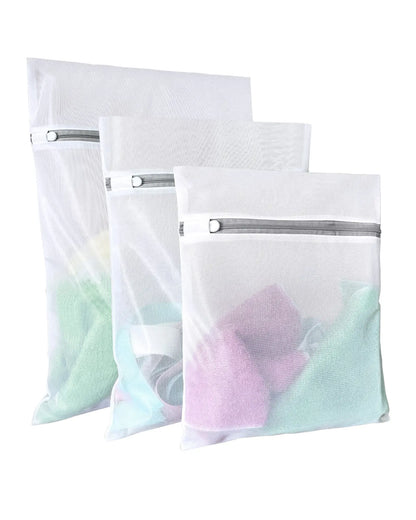 Reusable Zipper Laundry Bag for Washing Machine – Coarse Mesh Organizer for Lingerie, Shoes, Bras & Clothes