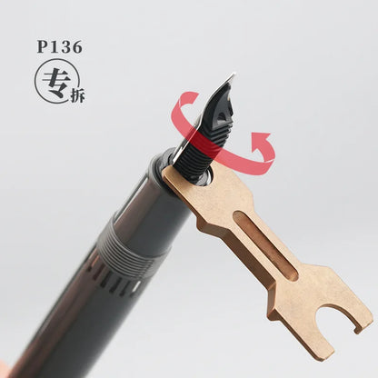 MAJOHN P136 Pen Piston Disassembly Tool — For Repairing & Modifying Pen Tips and BOCK Assembly