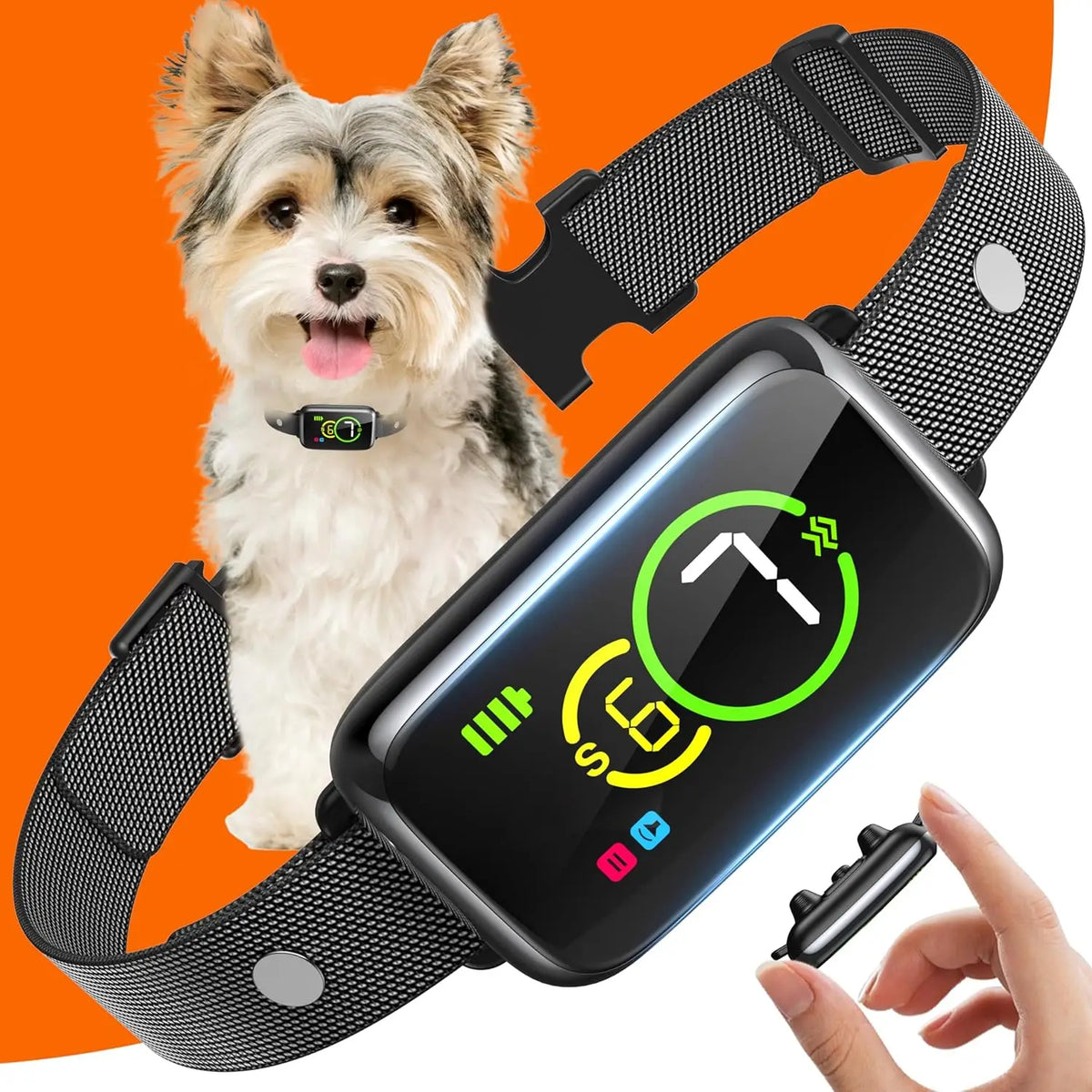 Smart Automatic Dog Bark Collar for Small, Medium & Large Dogs Adjustable Beep & Vibration Modes with 7 Sensitivity Levels Anti-Barking Training Collar
