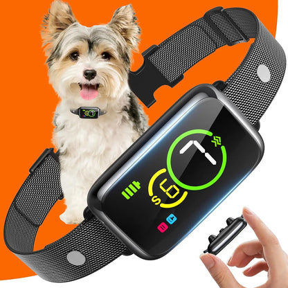 Smart Automatic Dog Bark Collar for Small, Medium & Large Dogs Adjustable Beep & Vibration Modes with 7 Sensitivity Levels Anti-Barking Training Collar
