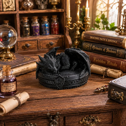 Mini Sleeping Dragon Figurine - Cute Tabletop & Bookshelf Decor for Collectors