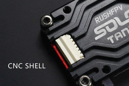 RUSHFPV RUSH TANK SOLO 5.8G VTX Video Transmitter – 48CH 1.6W High Power CNC Shell with Built-in Microphone for RC FPV Racing Drone