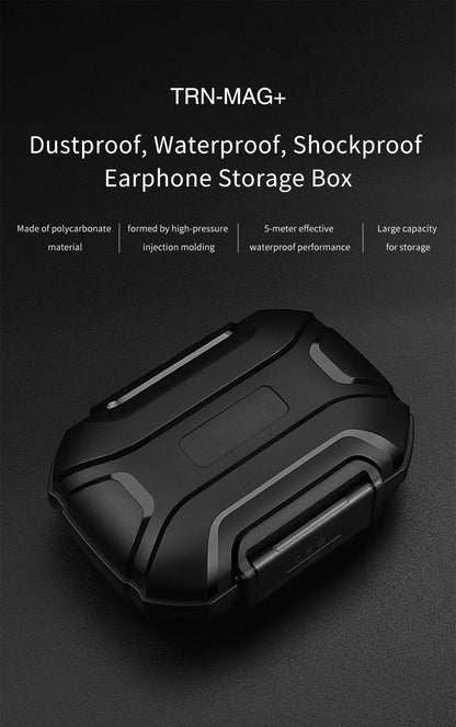 Earphone Accessories Hard Case – Waterproof, Shockproof, Dustproof Portable Storage Bag with Large Capacity