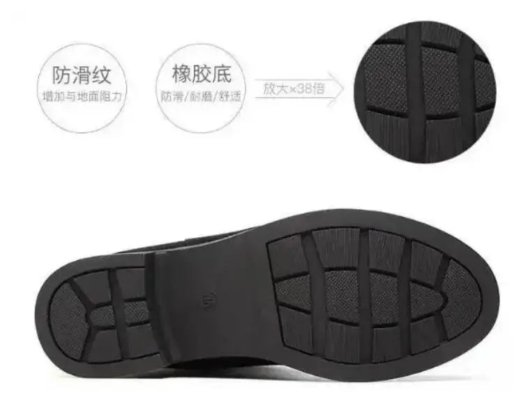 2025 Women’s Plush Snow Boots – Casual Flat Cotton Thigh-High Winter Shoes with Side Zipper