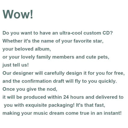 NFC Mini CD Label Customization – DIY High-Quality Singer Album Keychain Pendants, Perfect Gift
