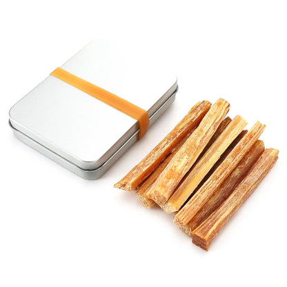 Fatwood Sticks Kit with Box – Hand Cut for DIY Crafts, Gifts, Wrapping & Survival Decor