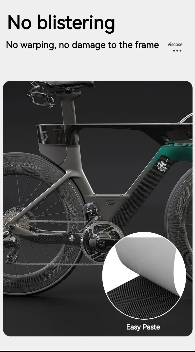ENLEE Bicycle Frame Protection Sticker – Removable Anti-Scratch Tape for MTB Down Tube, Cycling Accessories