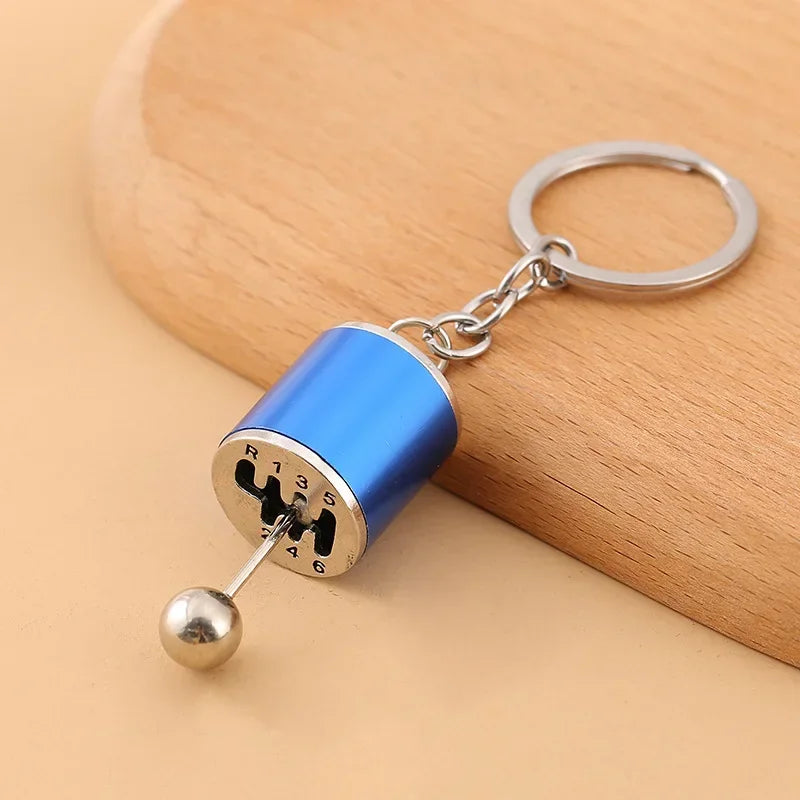 Creative Gear Head Keychain – Speed Gearbox & Turbo Hub Brake Disc Pendant for Car Keys, Shock Absorber Keyring