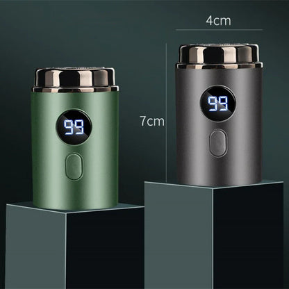 Men’s Electric Mini Shaver – Rechargeable Type-C Portable Razor with LED Digital Display, Wet & Dry Use Beard Trimmer for Home & Travel (Unisex)