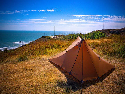 ASTA GEAR Yun Chuan 15D Nylon Ultralight Tent – Double-Sided Silicon-Coated, Rodless Pyramid Design for Camping & Hiking