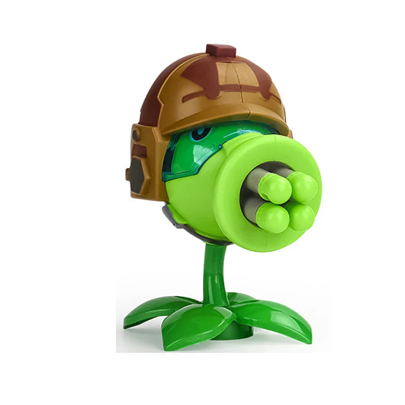 Plants vs Zombies Anime Action Figures – Peashooter & Pirate Zombie Model Set, Collectible Game Characters Kids Toy Gift Statue Figures