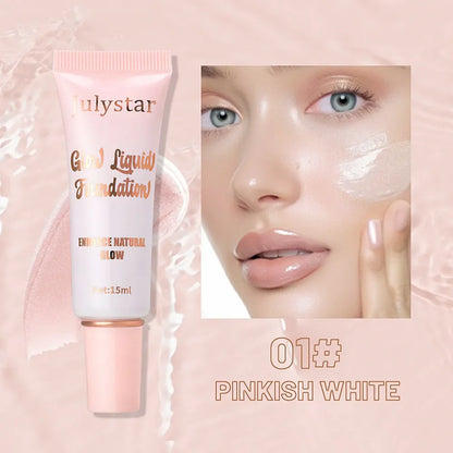 Liquid Pearlescent Foundation & High Coverage Concealer — Waterproof 3D Contour Shadow Brightening Face & Body Highlighter