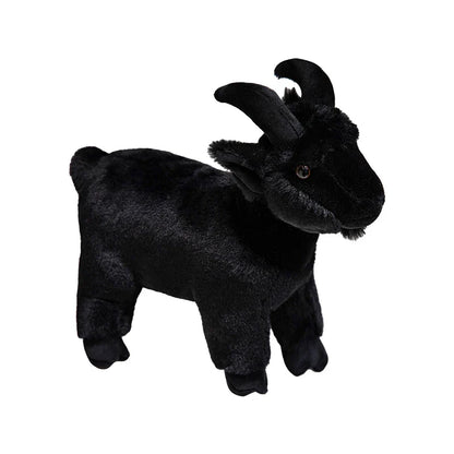 30/40cm Ranch Animal Plush Toy — Soft Lifelike Black & White Goat Simulation Doll, Cute Mountain Animal for Kids, Halloween Gift
