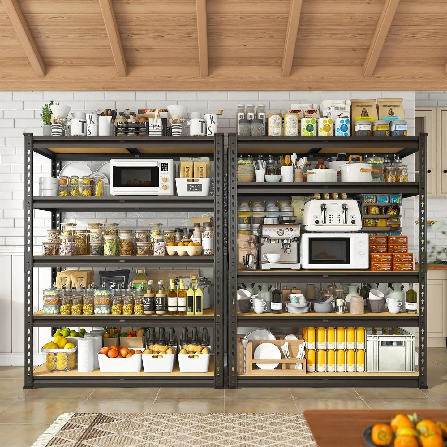 4-Tier Heavy Duty Garage Shelving – 2000LBS Adjustable Metal Storage Rack for Closet, Pantry, Utility