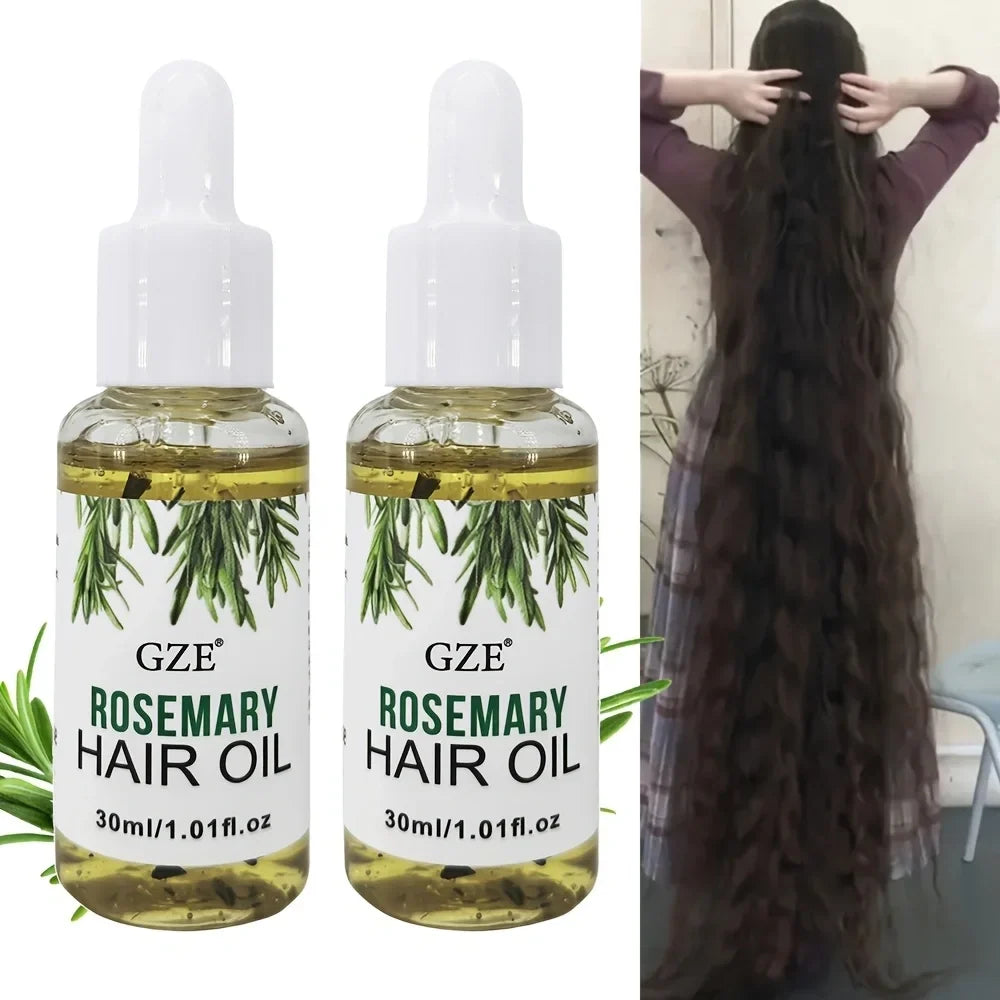 Rosemary Hair & Scalp Oil - Strengthening Treatment for Straight, Wavy & Chemically Treated Hair