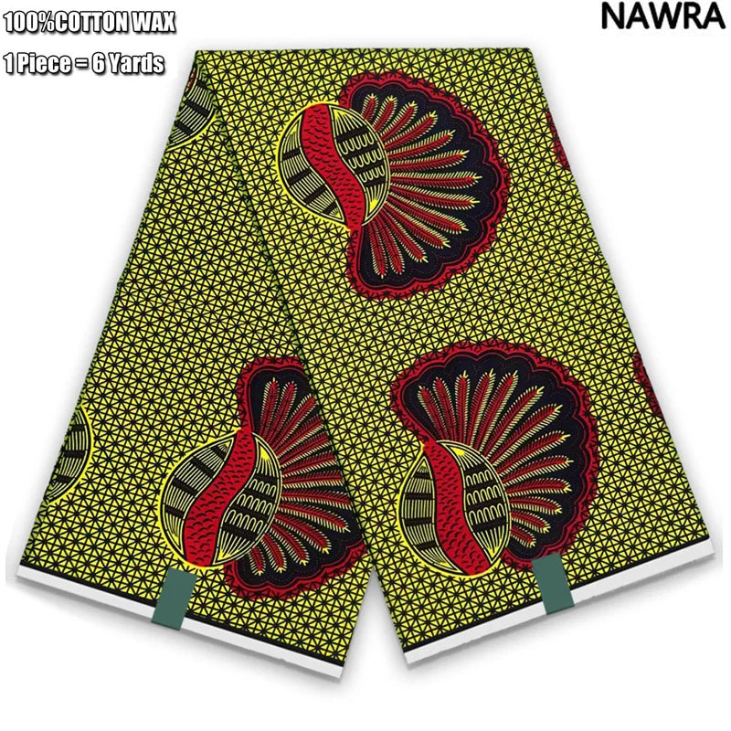 2026 African Real Wax Print Fabric - 100% Cotton Ghana Style Soft Ankara Pagne