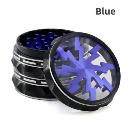 63mm Four-Layer Lightning Metal Grinder — Tobacco & Cigarette Crusher Crusher Tool