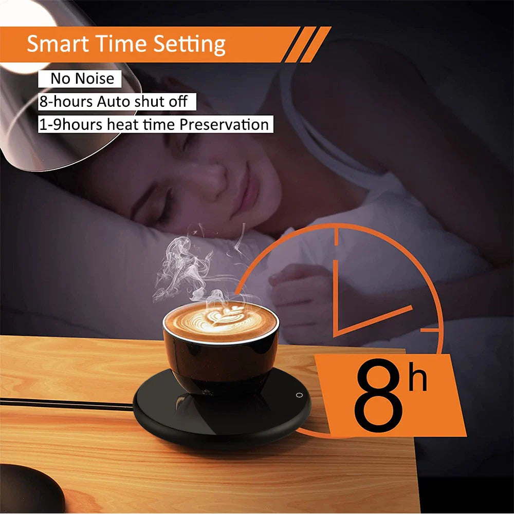 USB Mug Warmer – Electric Coffee & Tea Cup Heater Thermostatic Heating Coaster for Home & Office