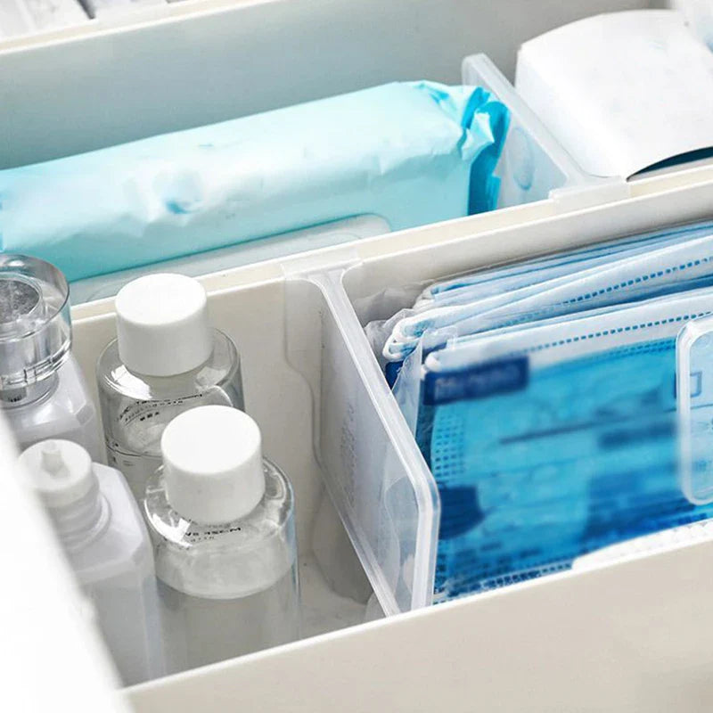 10 Pcs Refrigerator Partition Board - Adjustable Plastic Dividers for Kitchen Organization and Bottle Can Storage