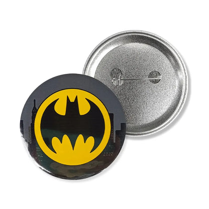 DC Comics Batman Cartoon Tinplate Lapel Pin – Funny Collar & Backpack Jewelry Gift