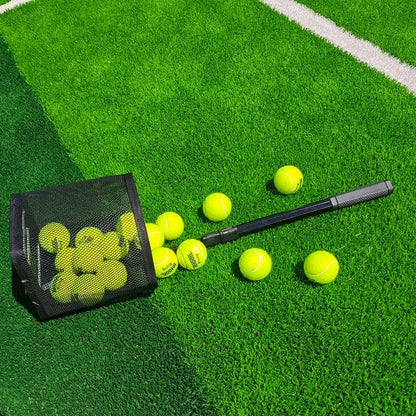 Scalable Tennis Ball Picker – Portable Large-Capacity Tennis Ball Collector with Stainless Steel Frame for Easy Sports Training Equipment and Court Use